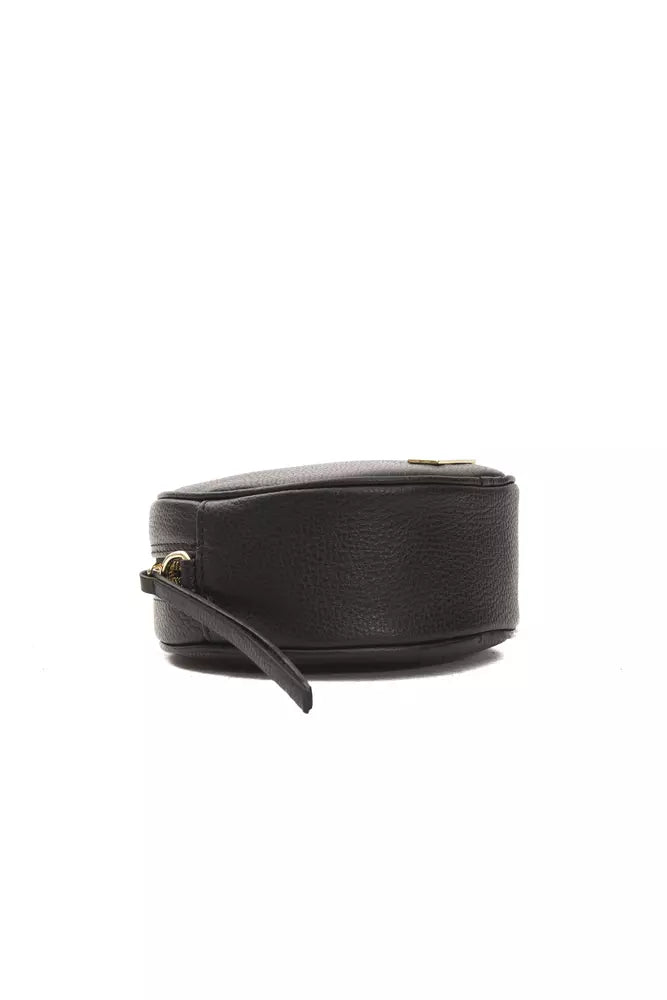 Pompei Donatella – Schwarze Umhängetasche aus Leder für Damen