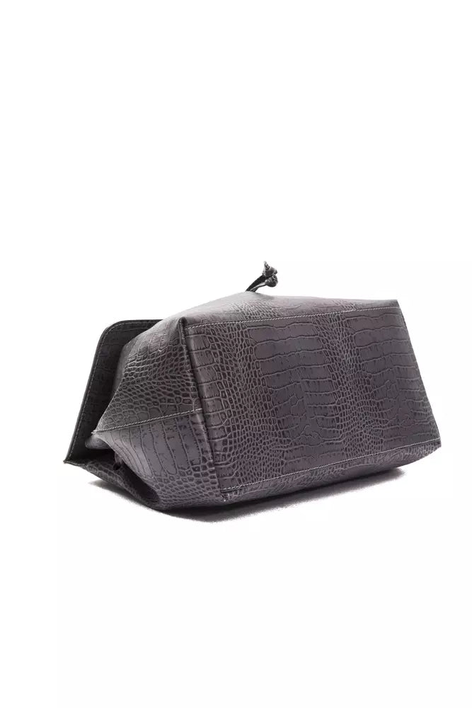 Pompei Donatella Grey Shoulder Bag for Women side view