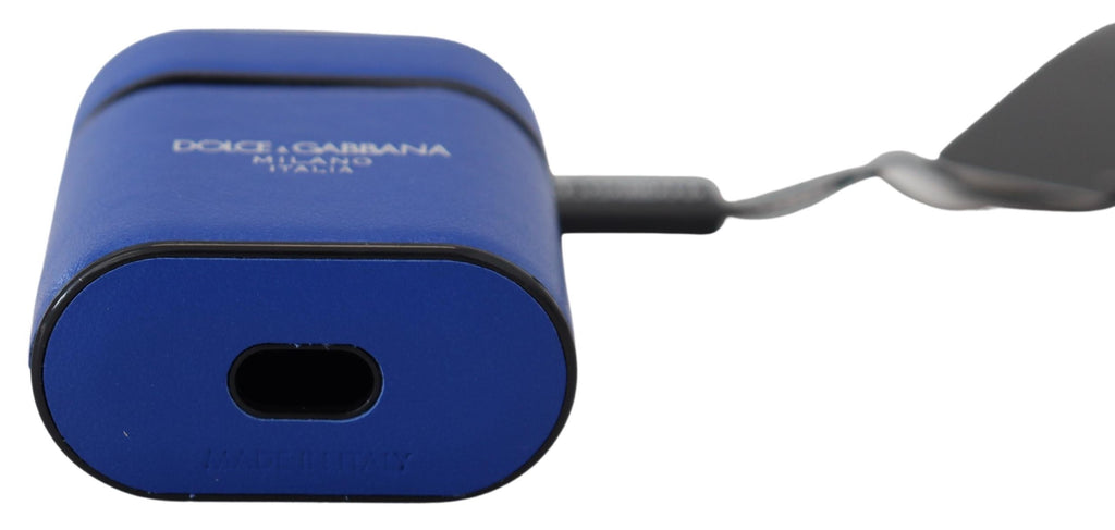 Dolce & Gabbana Blue Airpod Holders for Women side view