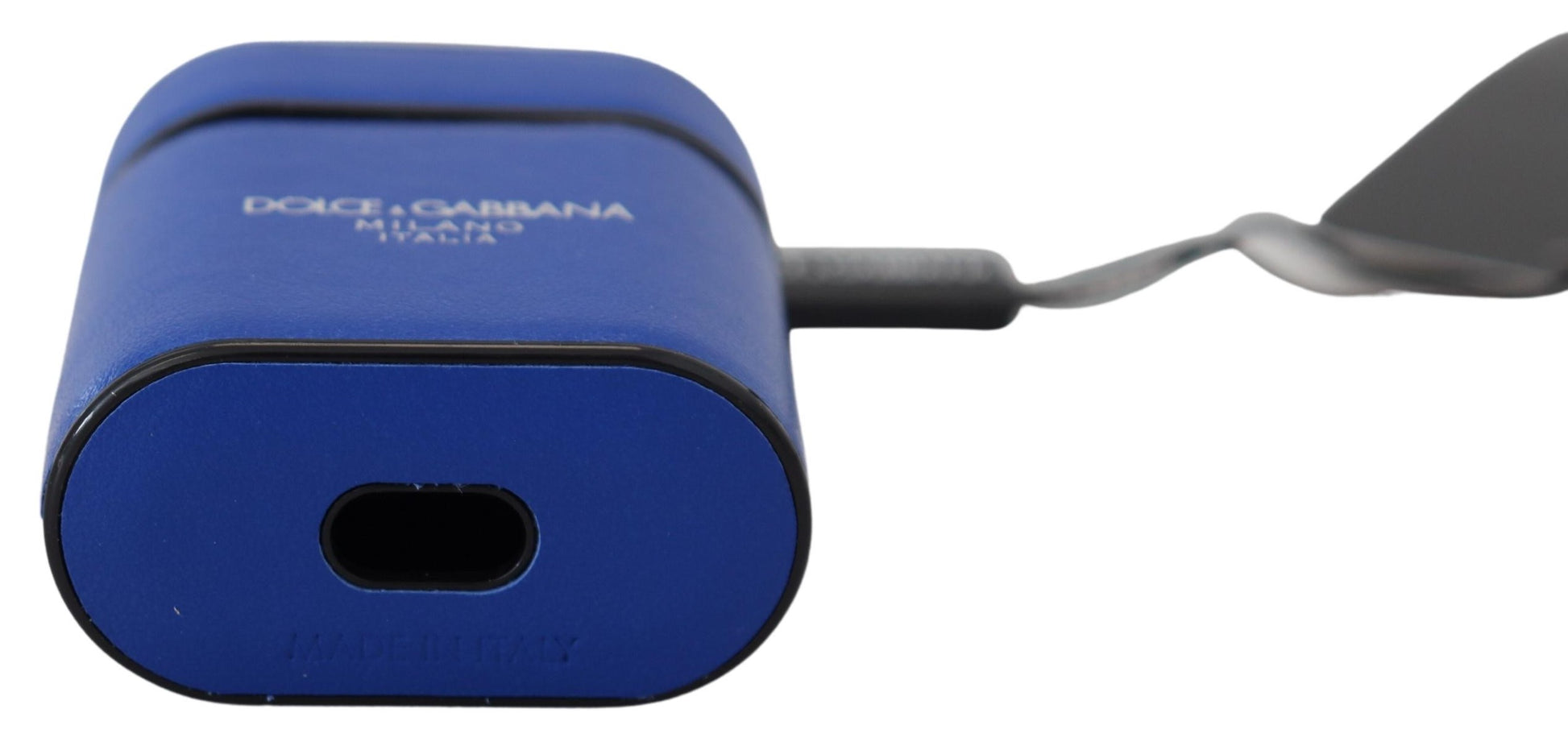 Dolce & Gabbana Blue Airpod Holders for Women side view