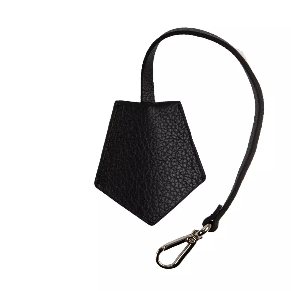 Porte-clés Neil Barrett en cuir noir pour homme