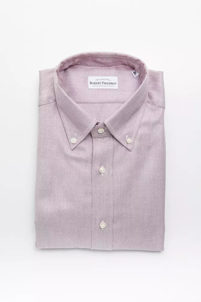 Chemise homme Robert Friedman en coton rouge