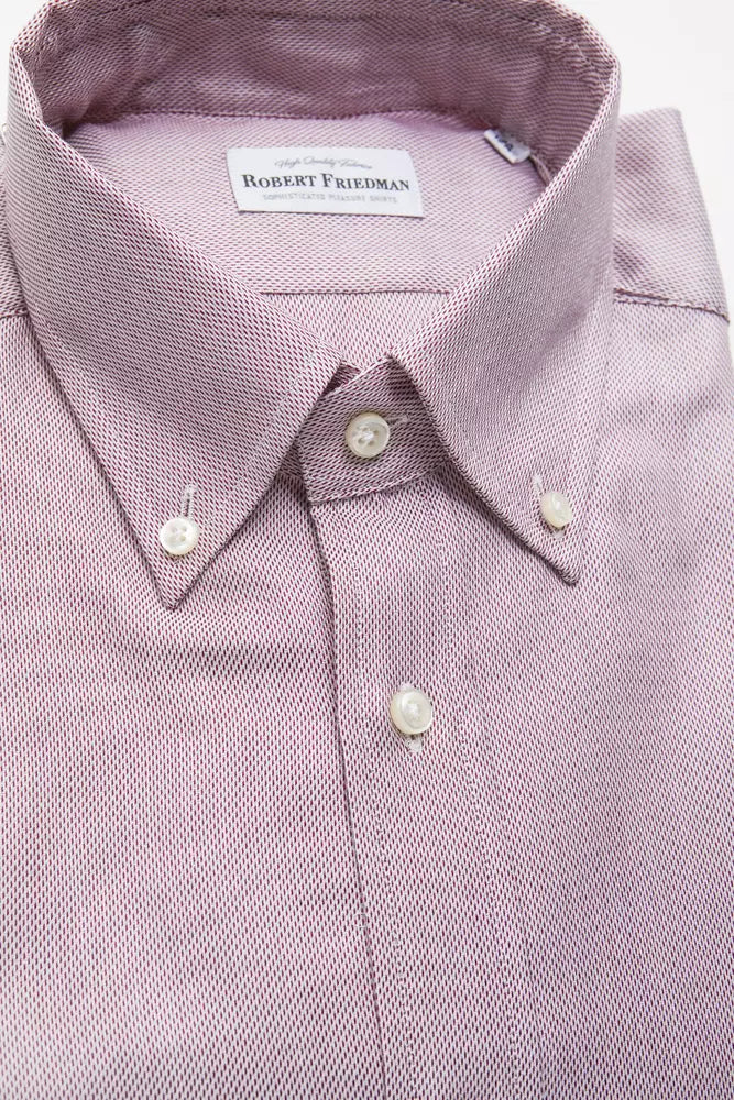 Chemise homme Robert Friedman en coton rouge