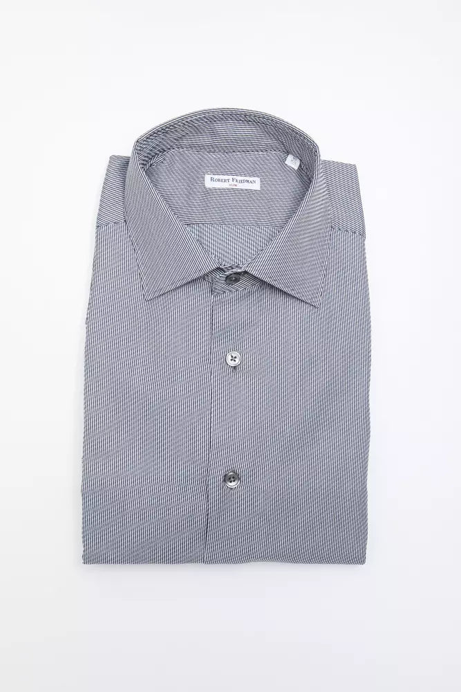 Robert Friedman Blue Dress Shirt for Men