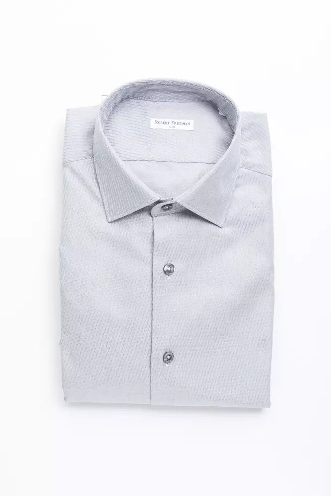 Robert Friedman Beige Dress Shirt for Men