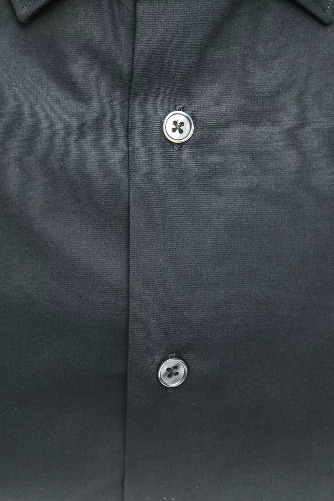 Robert Friedman Black Dress Shirt for Men detail view