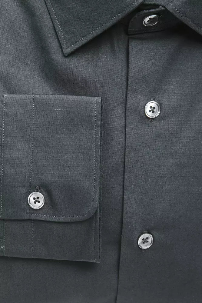 Robert Friedman Black Dress Shirt for Men side view
