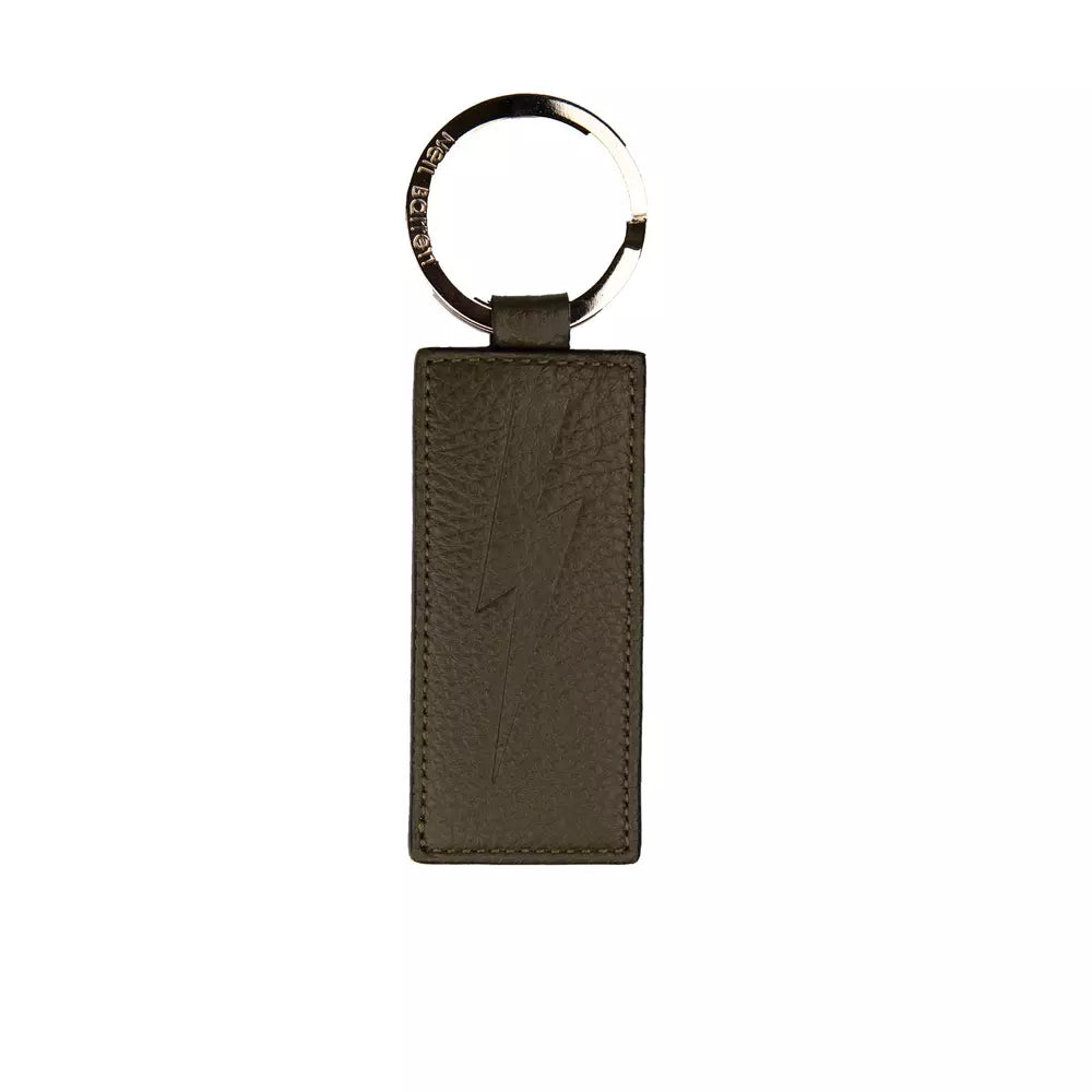 Porte-clés Neil Barrett en cuir vert pour homme