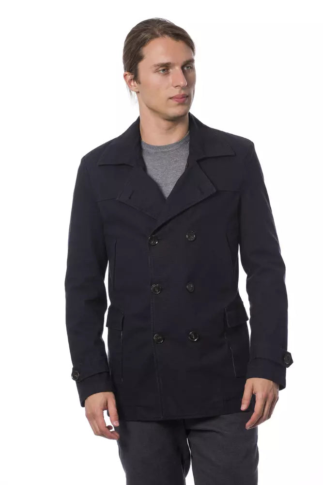 Verri Eleganter zweireihiger blauer Blazer