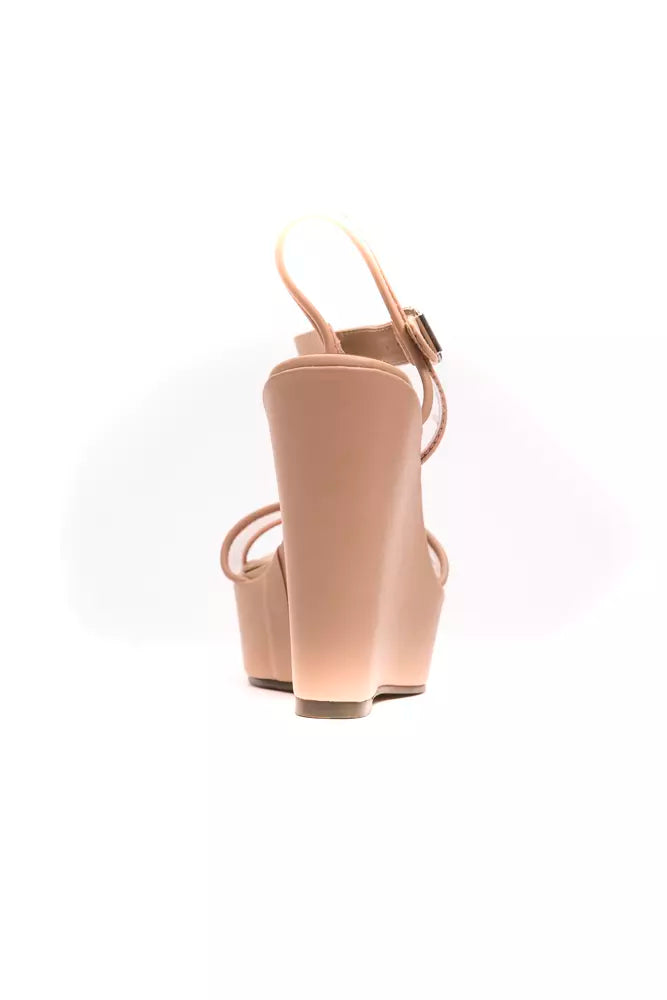 Péché Originel Beige Platforms for Women detail view