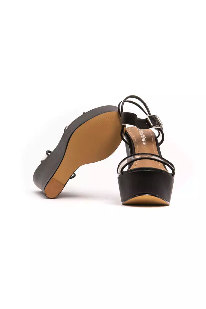 Péché Originel Black Platforms for Women side view