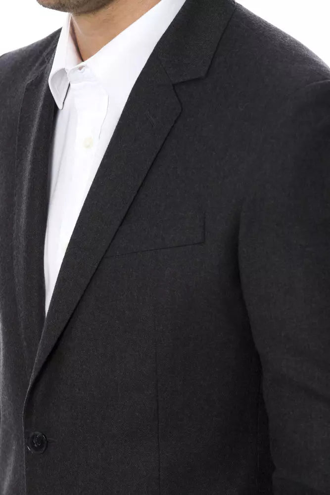 Verri Grey Blazer for Men side view