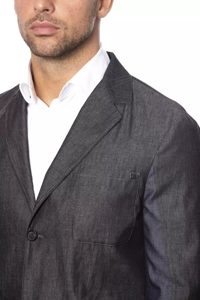 Verri Grey Blazer for Men side view