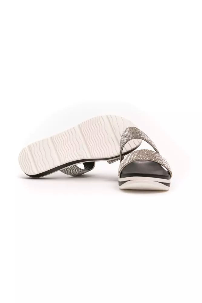Péché Originel Silver Platforms for Women side view