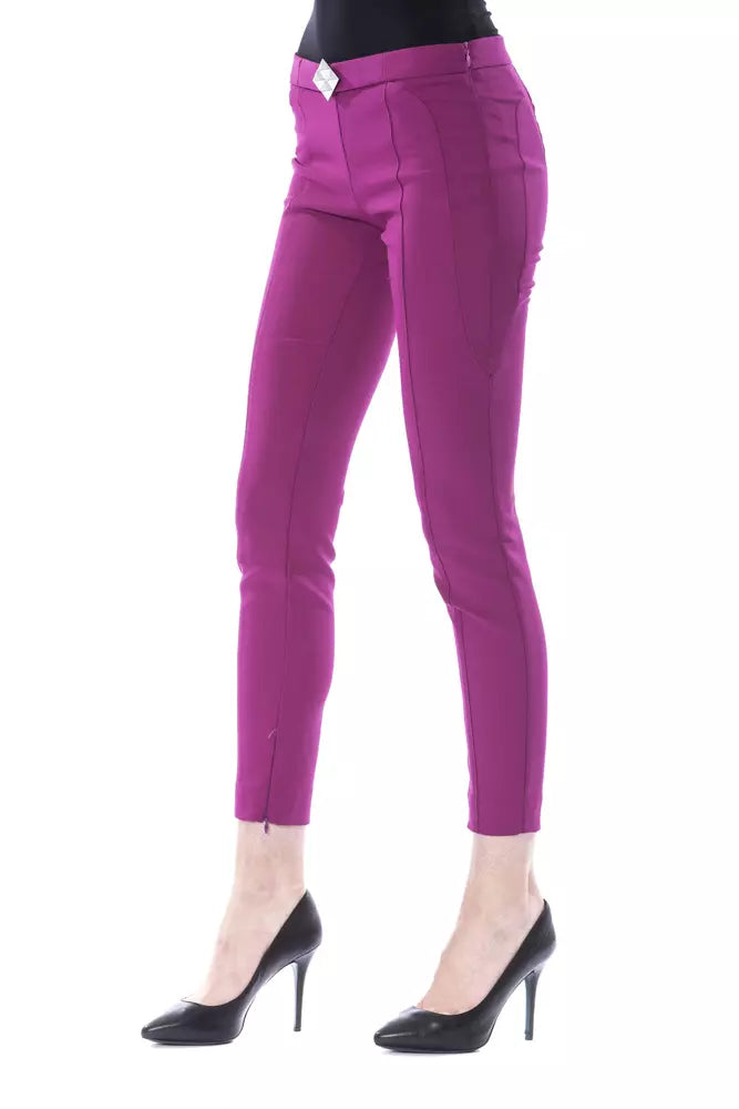 BYBLOS Purple Skinny Pants for Women alternate view