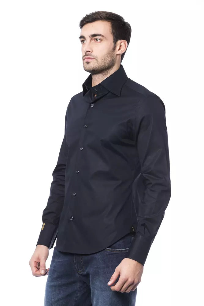 Billionaire Italian Couture Blue Dress Shirt for Men alternate view