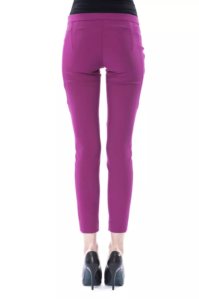 BYBLOS Purple Skinny Pants for Women detail view