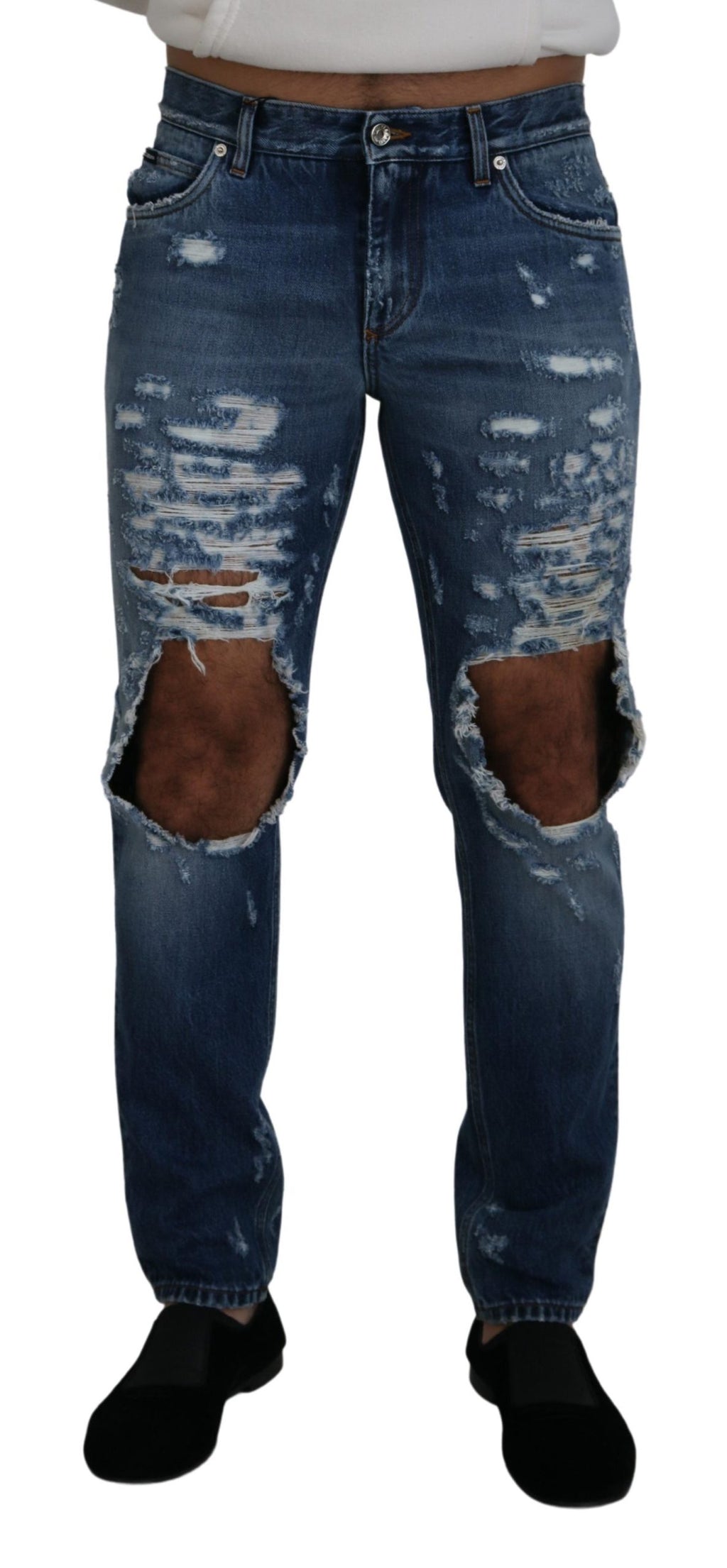 Dolce & Gabbana Blue Tapered Jeans for Men