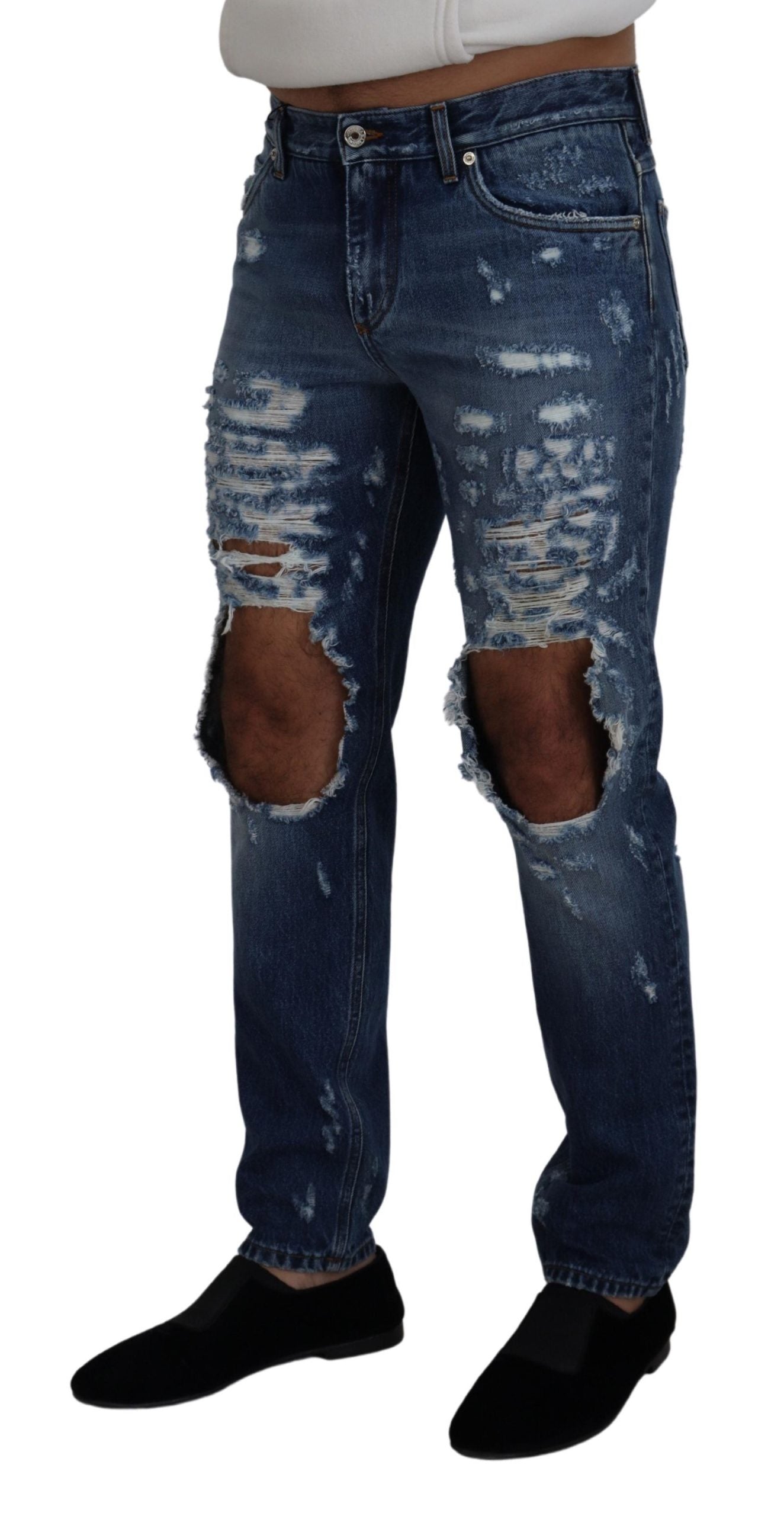 Dolce & Gabbana Blue Tapered Jeans for Men alternate view