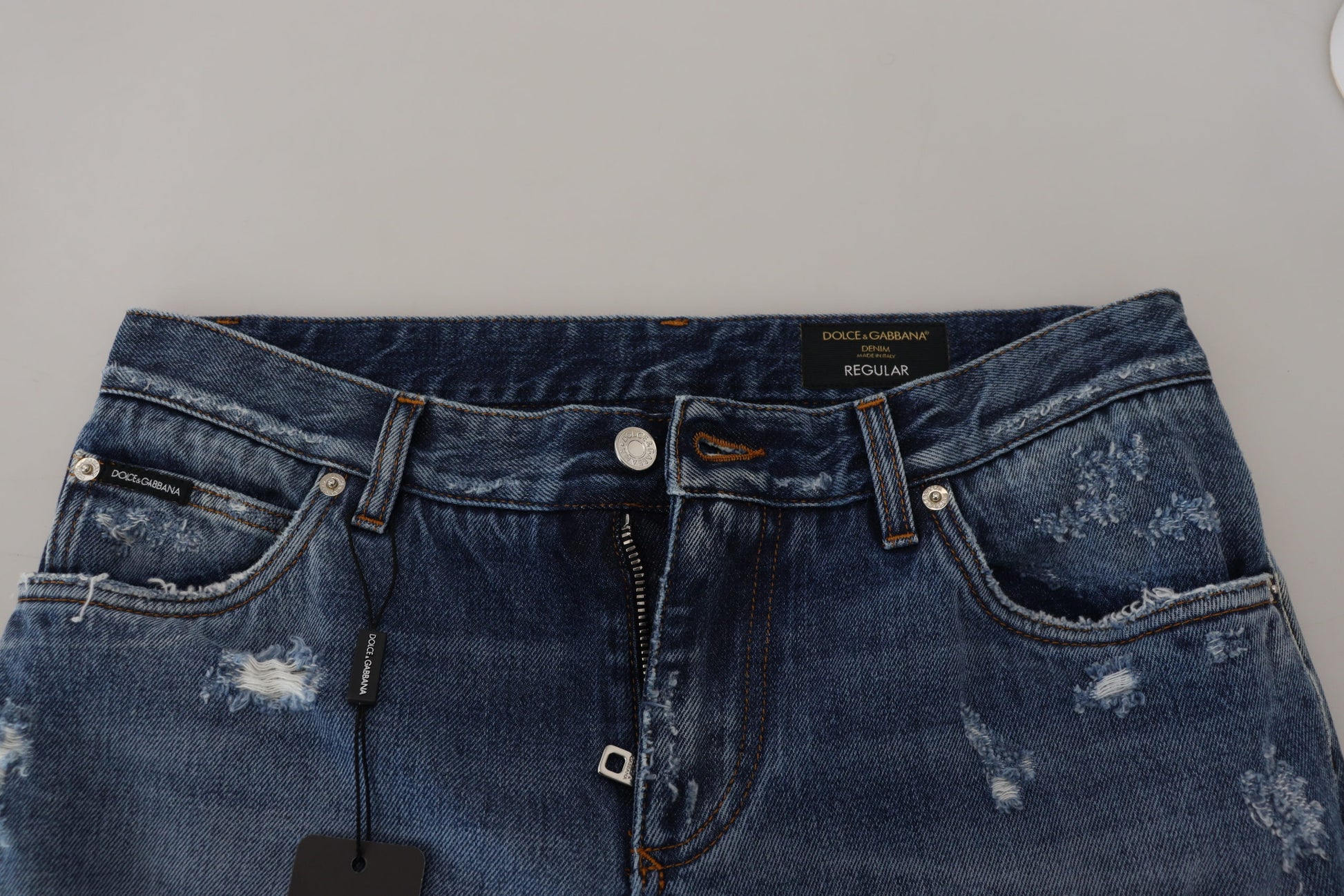 Dolce & Gabbana Blue Tapered Jeans for Men side view