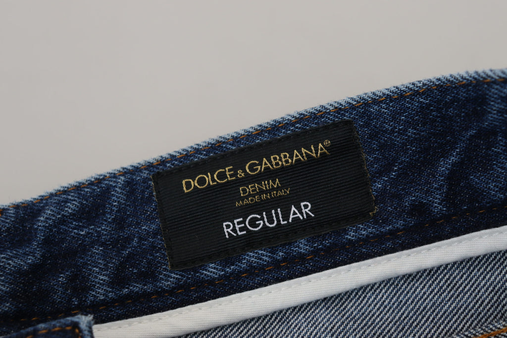 Dolce & Gabbana Blue Tapered Jeans for Men additional view