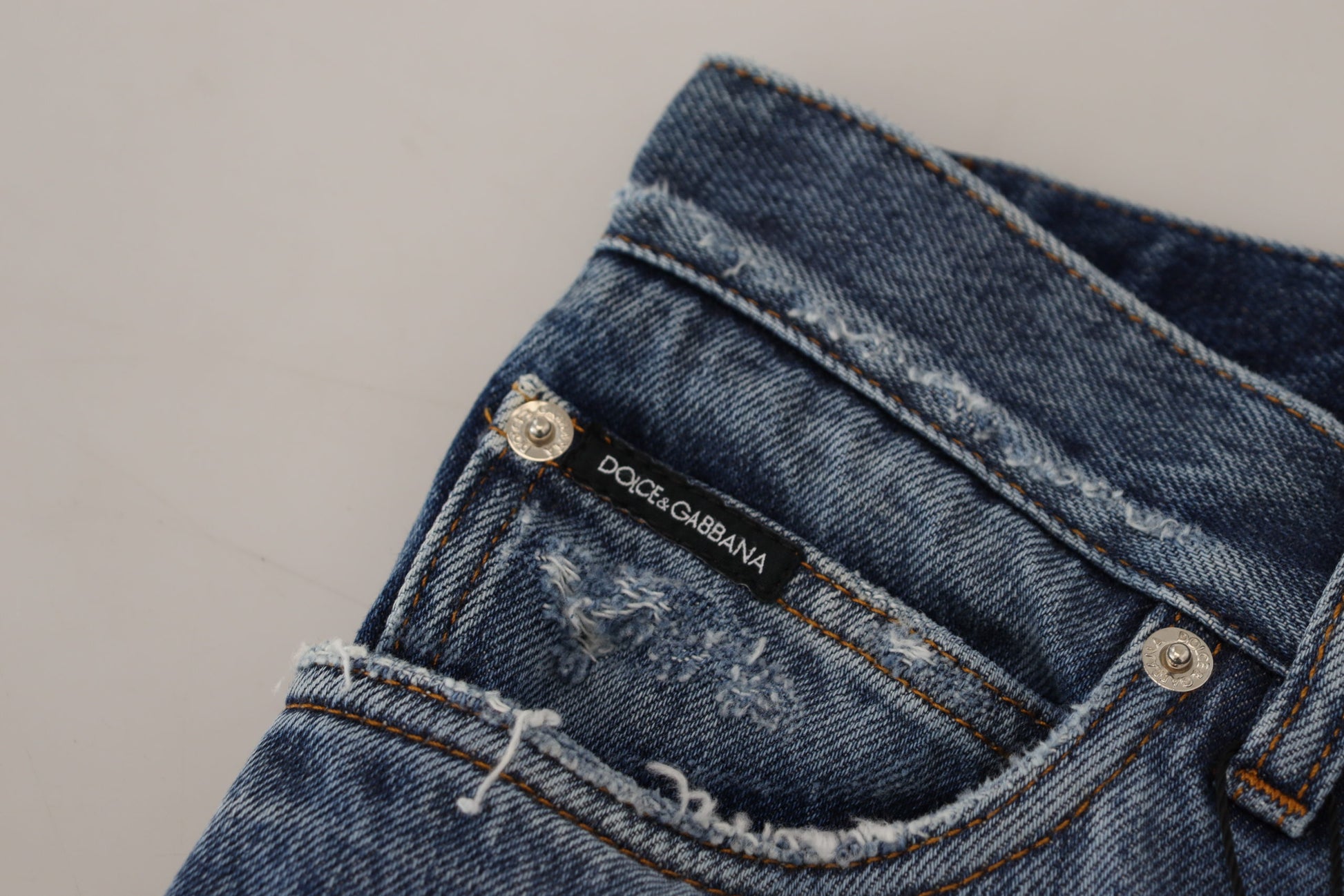 Dolce & Gabbana Blue Tapered Jeans for Men additional view