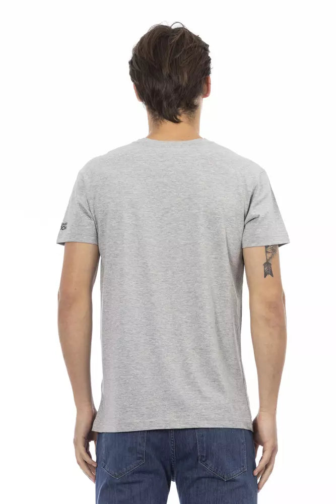 Trussardi Action Grey T-Shirt for Men detail view