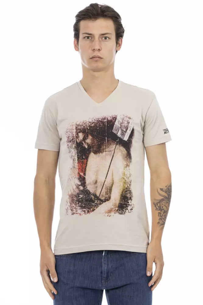 Trussardi Action Beige T-Shirt for Men