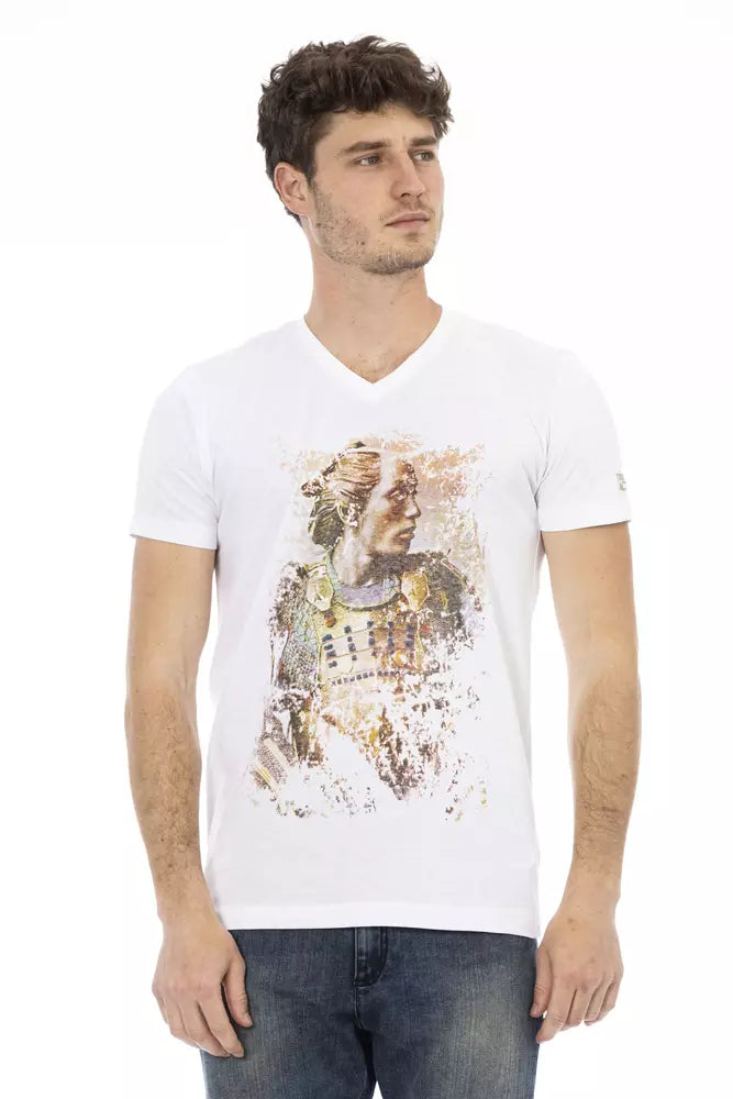 T-shirt en coton blanc Trussardi Action