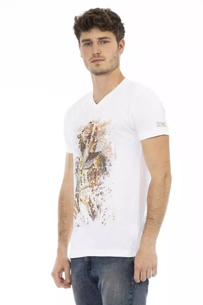 T-shirt en coton blanc Trussardi Action