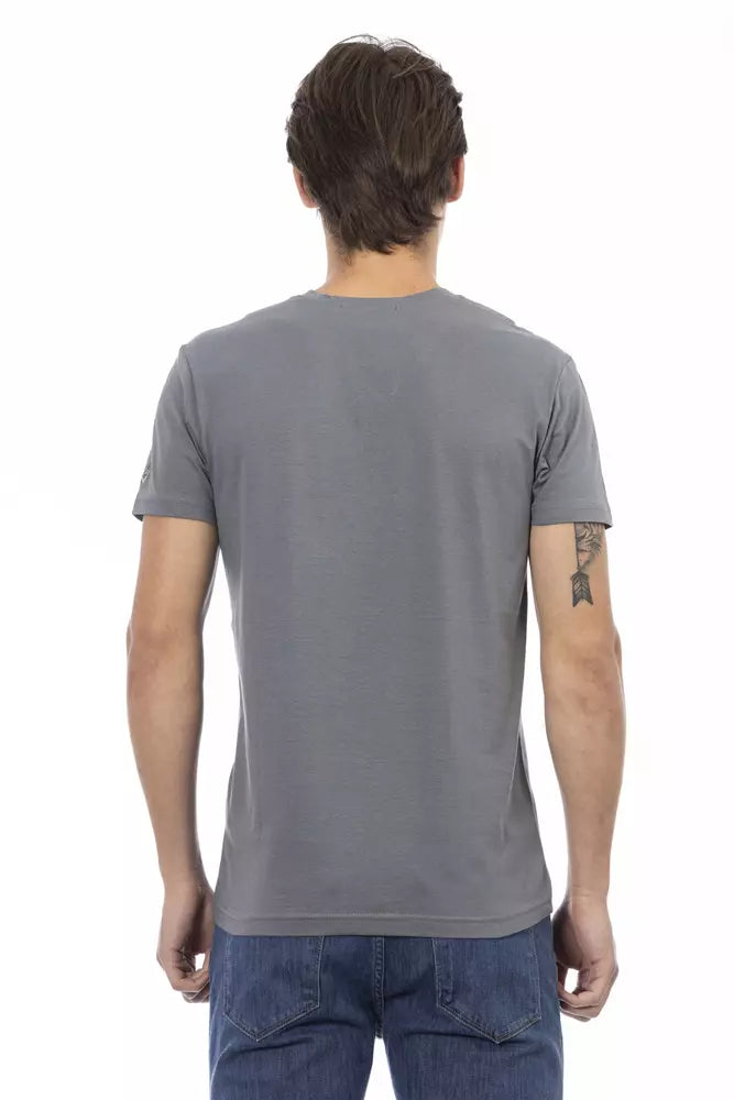 Trussardi Action Grey T-Shirt for Men detail view