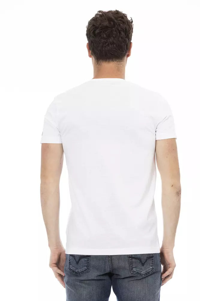 T-shirt en coton blanc Trussardi Action