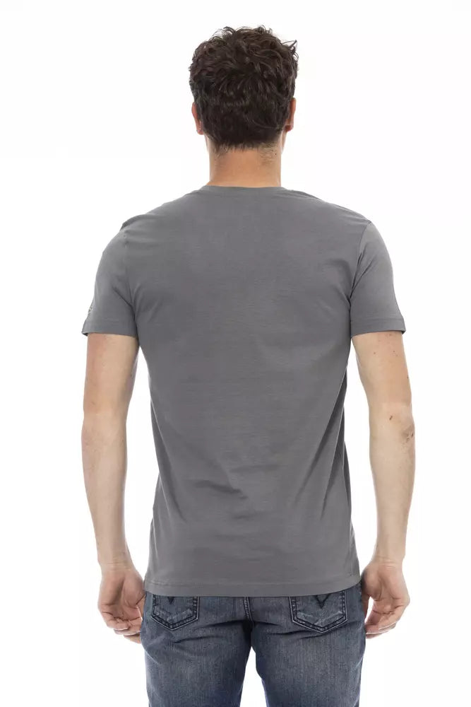 Trussardi Action Grey T-Shirt for Men detail view