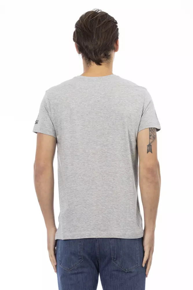 Trussardi Action Grey T-Shirt for Men detail view