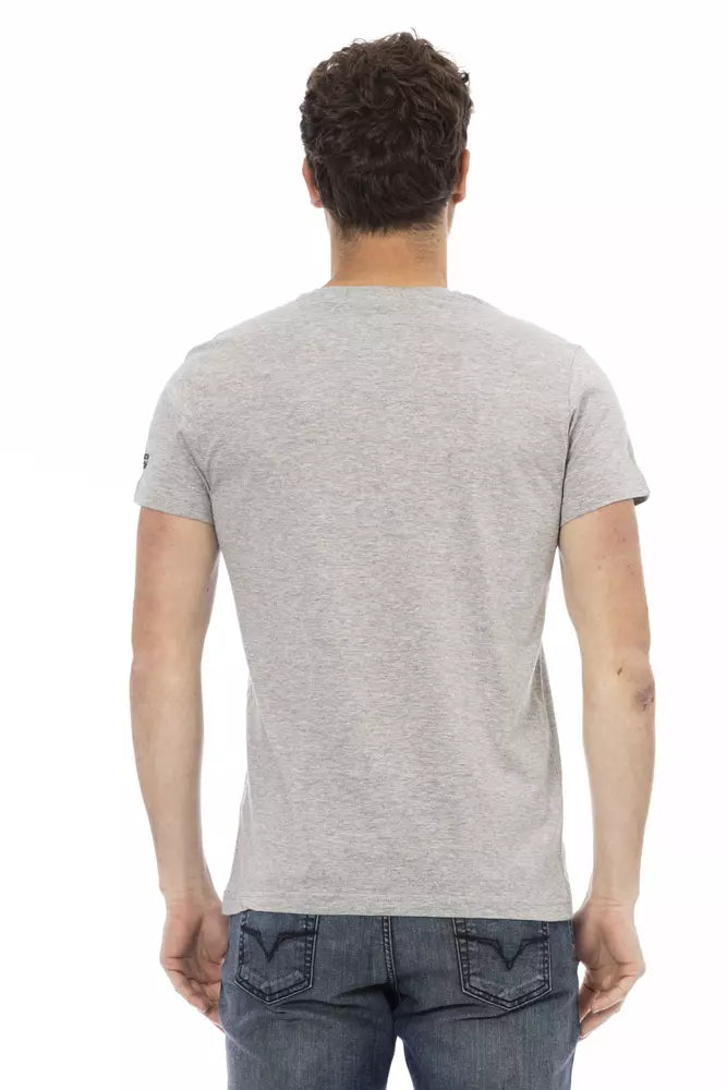 Trussardi Action Grey T-Shirt for Men detail view