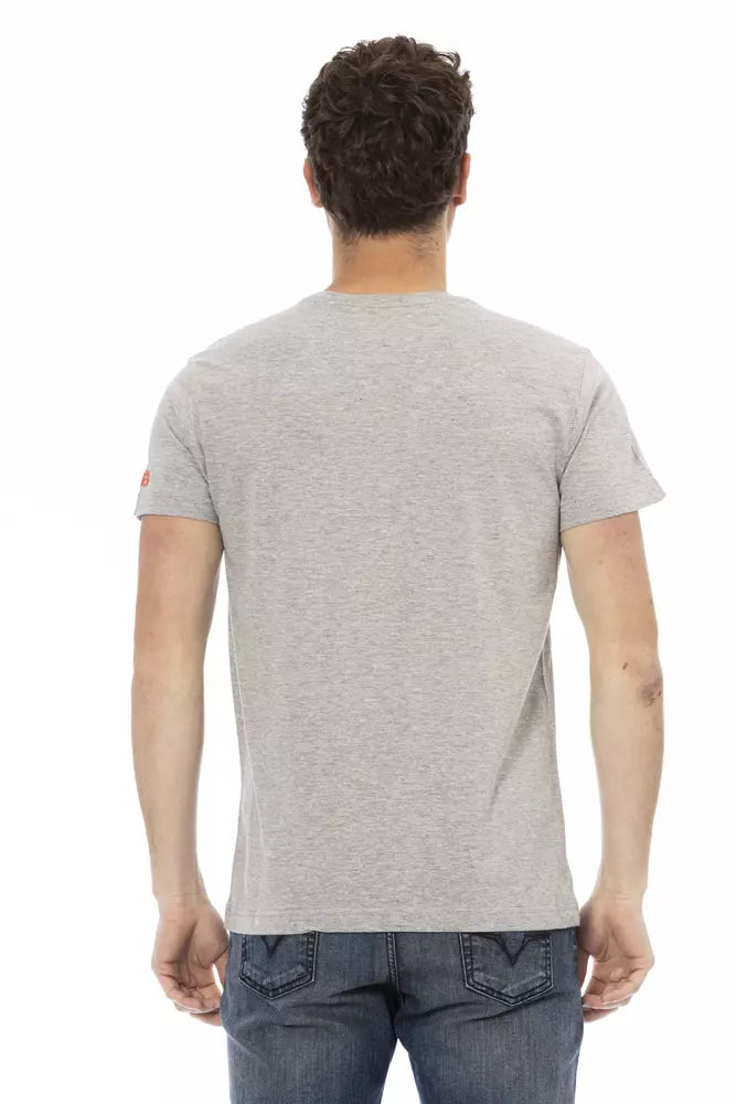 Trussardi Action Grey T-Shirt for Men detail view