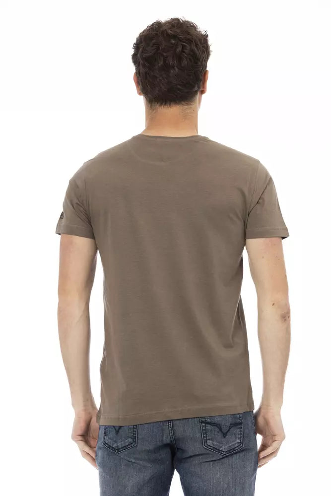 Trussardi Action Brown T-Shirt for Men detail view