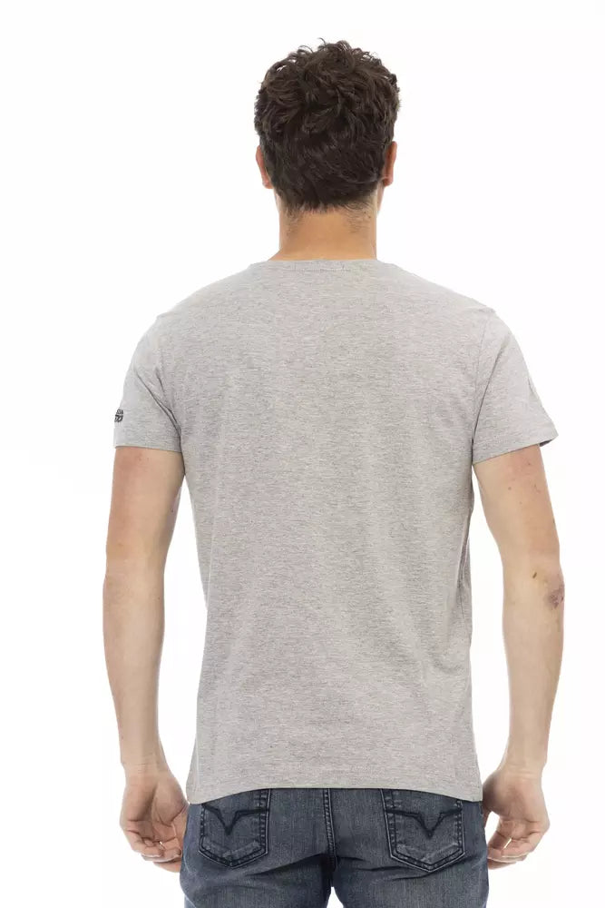 Trussardi Action Grey T-Shirt for Men detail view