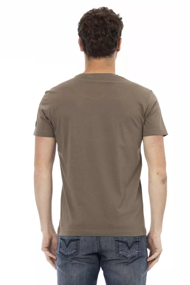 Trussardi Action Brown T-Shirt for Men detail view