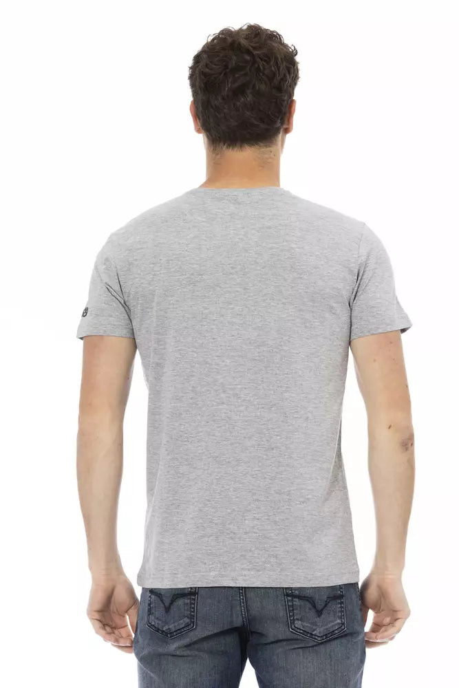 Trussardi Action Grey T-Shirt for Men detail view