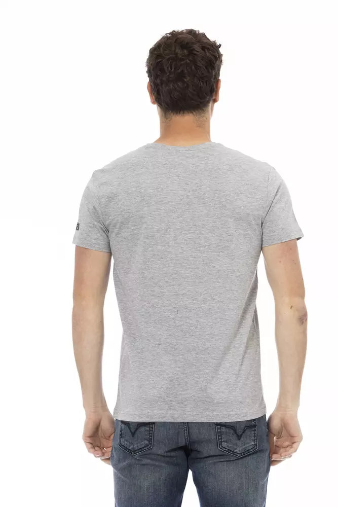 Trussardi Action Grey T-Shirt for Men detail view