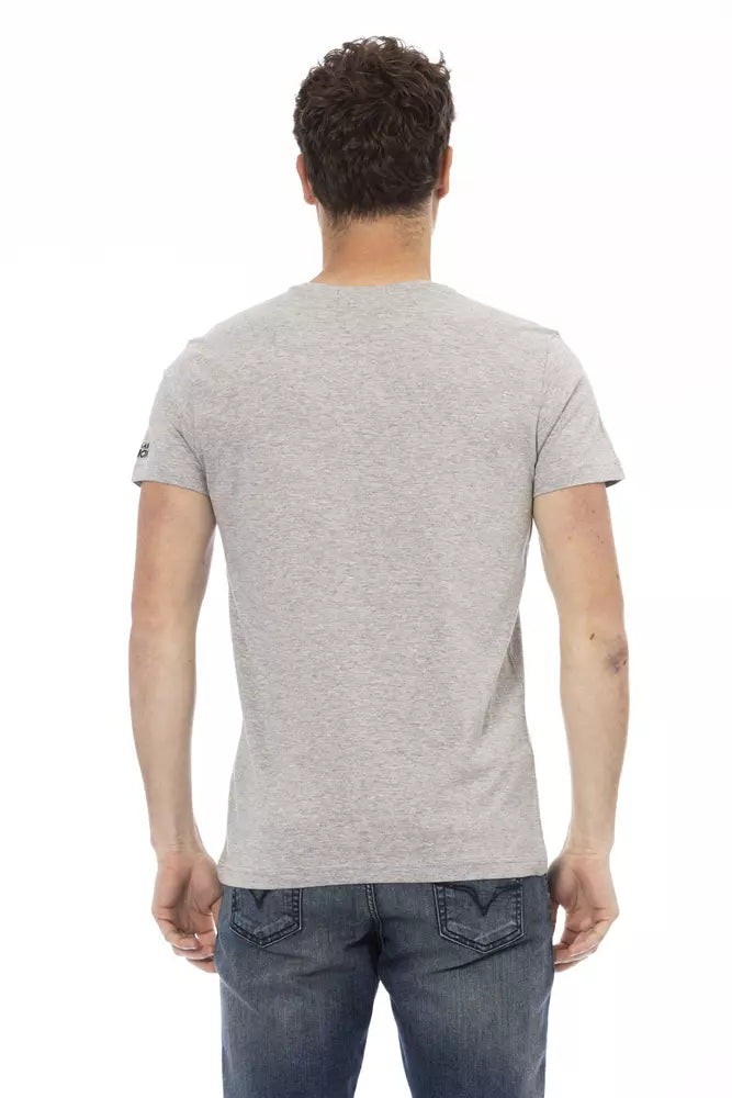 Trussardi Action Grey T-Shirt for Men detail view