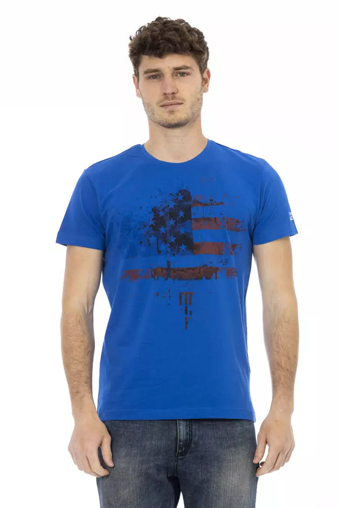 Trussardi Action Blue T-Shirts for Men
