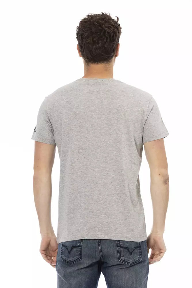 Trussardi Action Grey T-Shirt for Men detail view