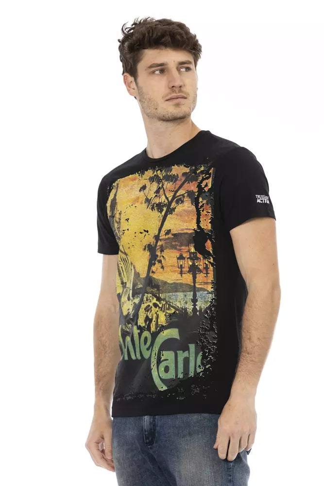 Trussardi Action Black T-Shirts for Men alternate view