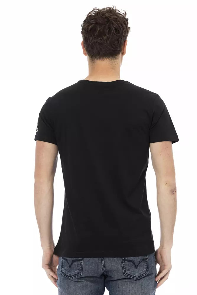 Trussardi Action Black T-Shirts for Men detail view