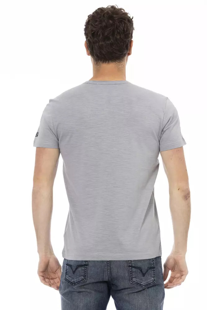 Trussardi Action Grey T-Shirt for Men detail view