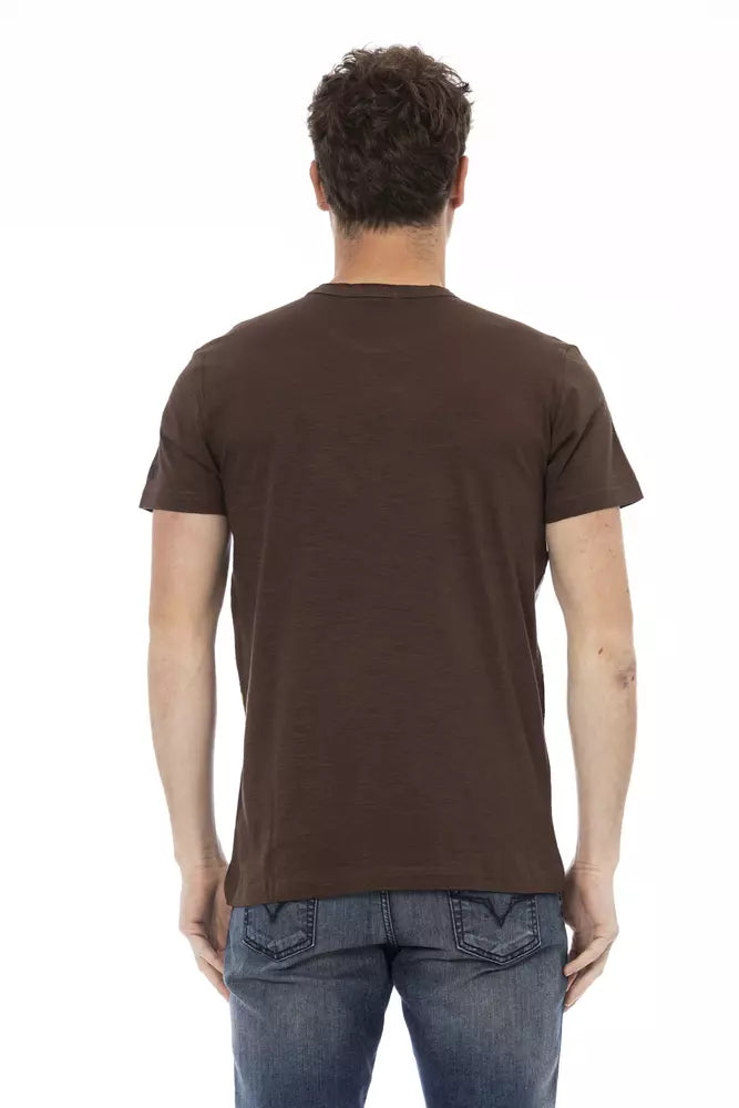 Trussardi Action Brown T-Shirt for Men detail view