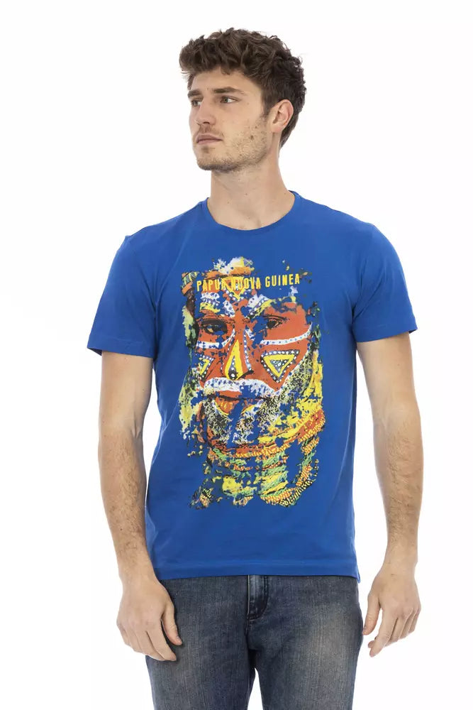 Trussardi Action Blue T-Shirts for Men