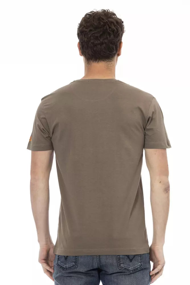 Trussardi Action Brown T-Shirts for Men detail view